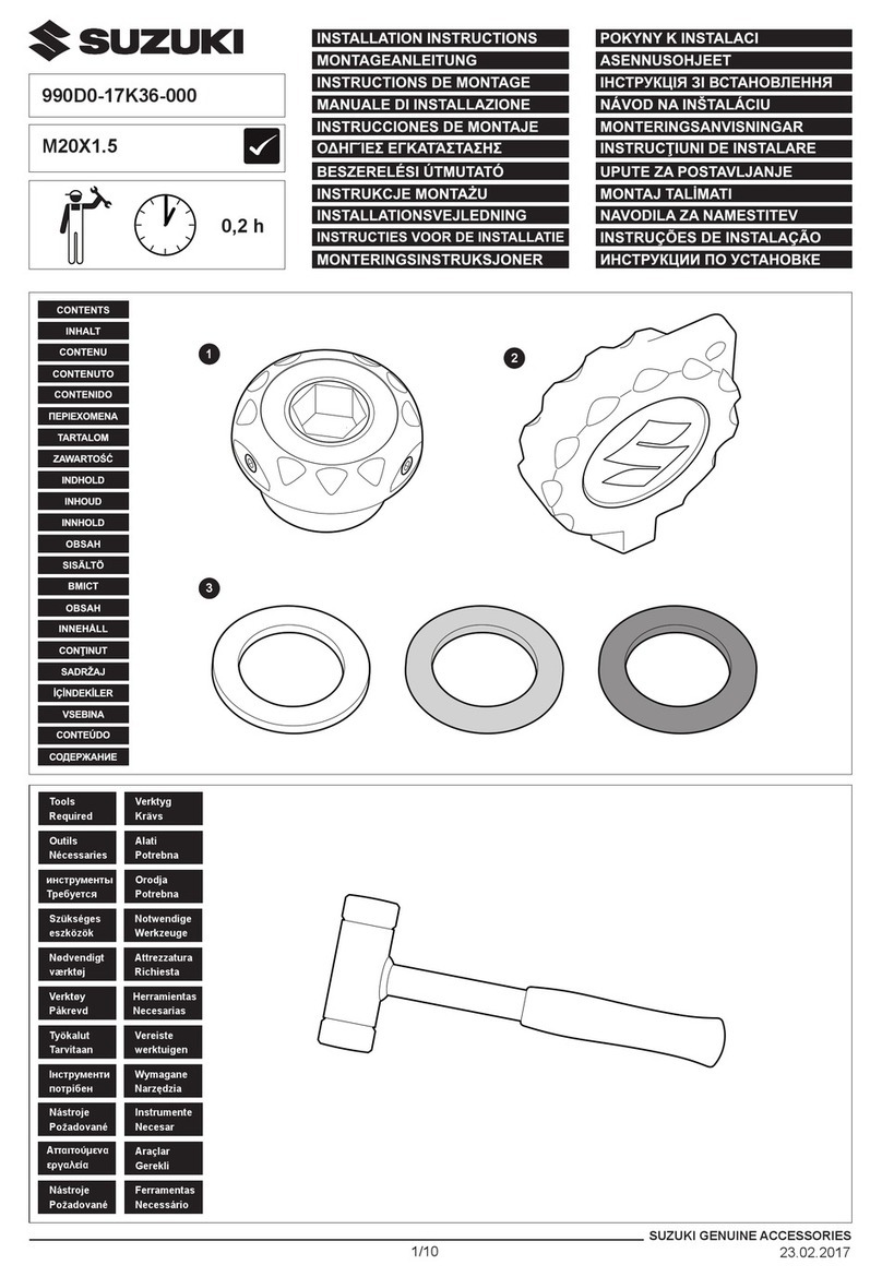 Suzuki 990D0-17K36-000 installation instructions