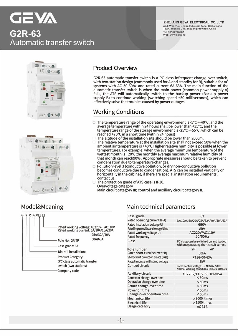 GEYA G2R-63 User manual