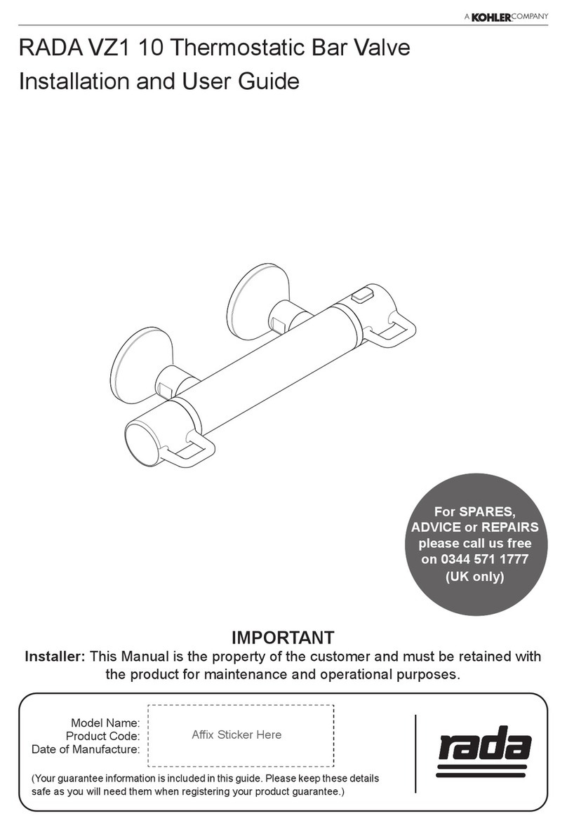 Kohler rada VZ1 10 User manual
