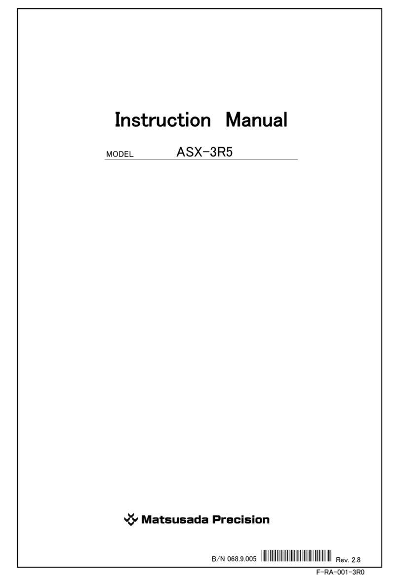 Matsusada Precision ASX-3R5 User manual