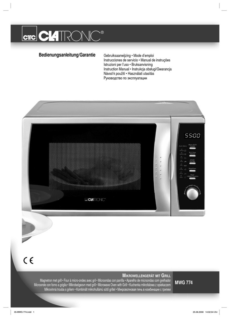 Clatronic MWG 774 User manual