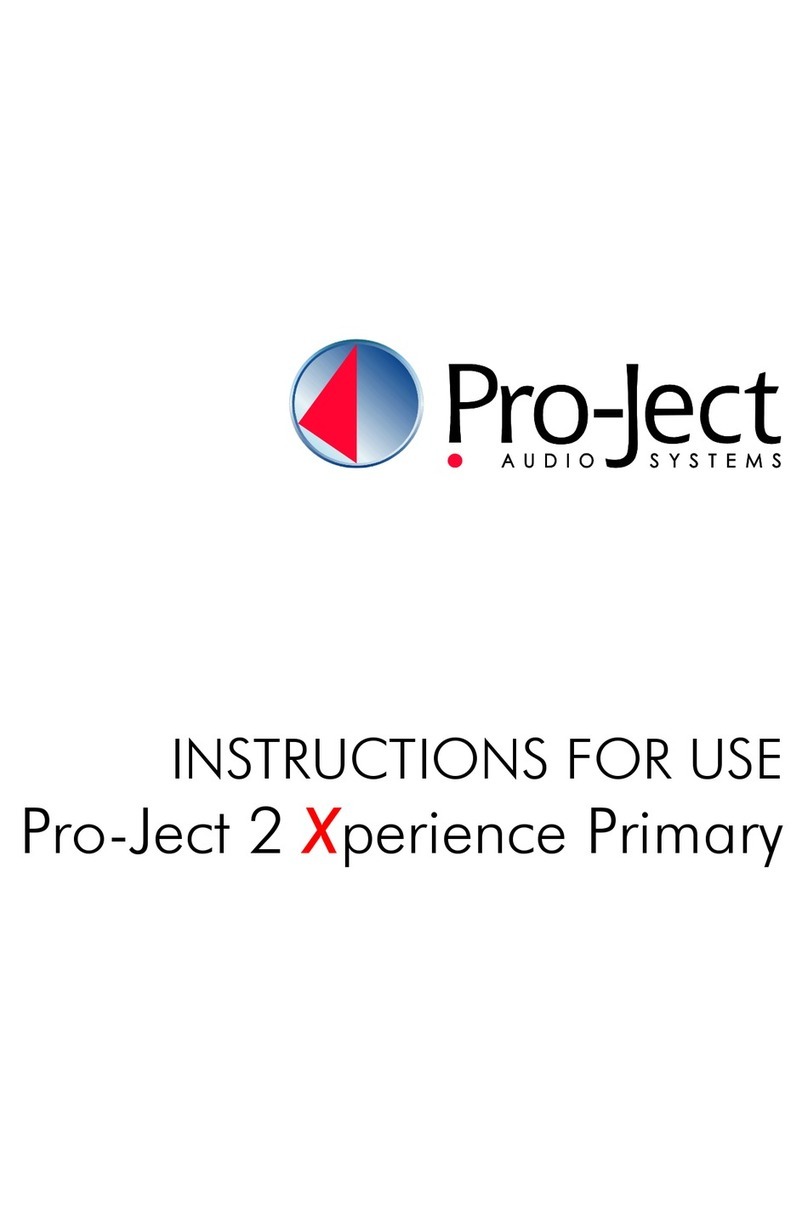 Pro-Ject Audio Systems 2 Xperience Basic + User manual