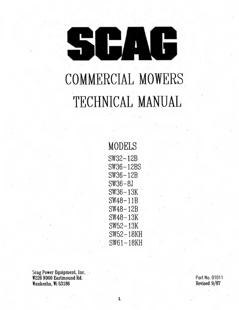 Scag Power Equipment SW32-12B User manual