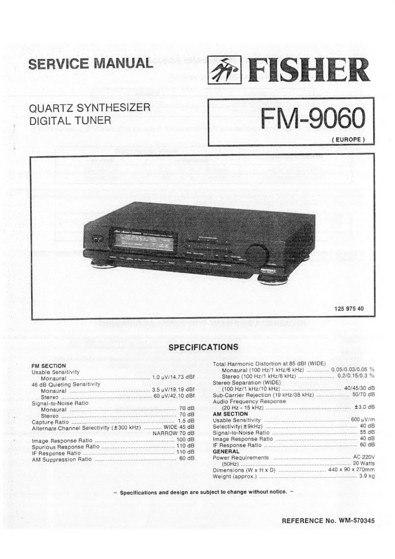 Fisher FM-9060 User manual