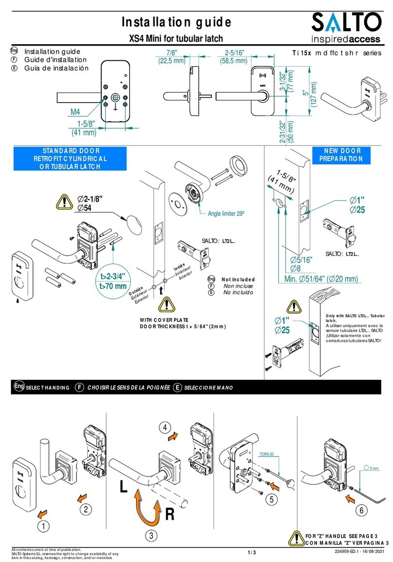 Salto XS4 Mini User manual