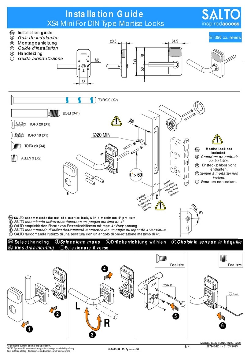 Salto XS4 Mini User manual