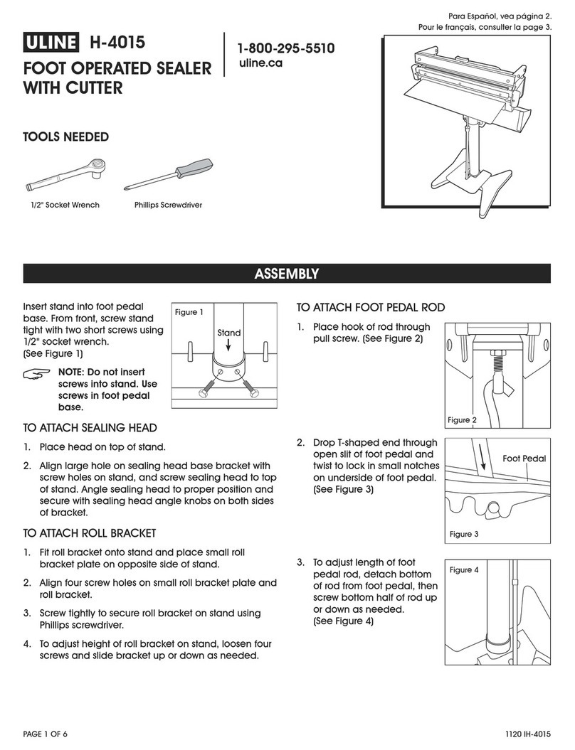 U-Line H-4015 User manual