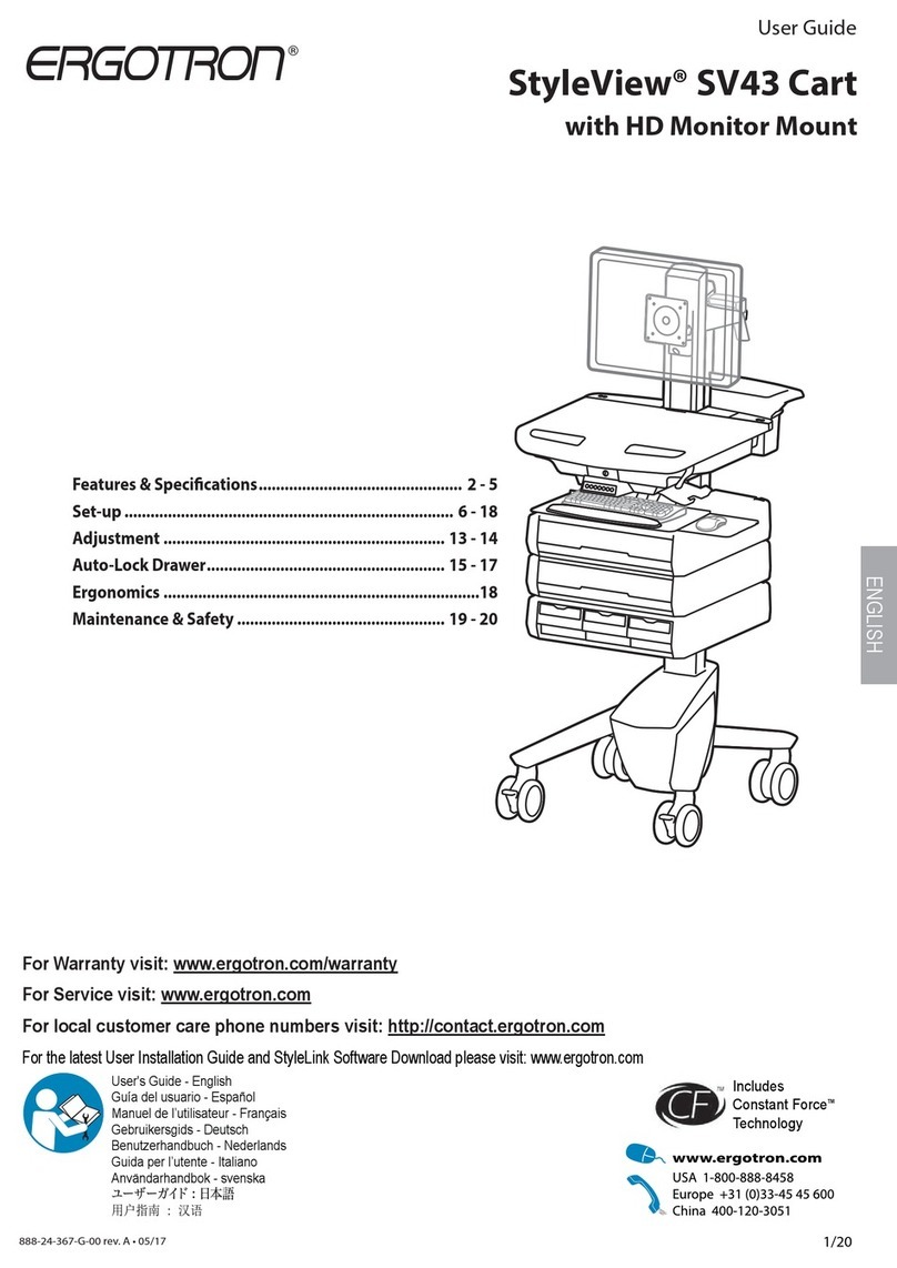 Ergotron StyleView SV43 User manual Ergotron StyleView SV43 User manual