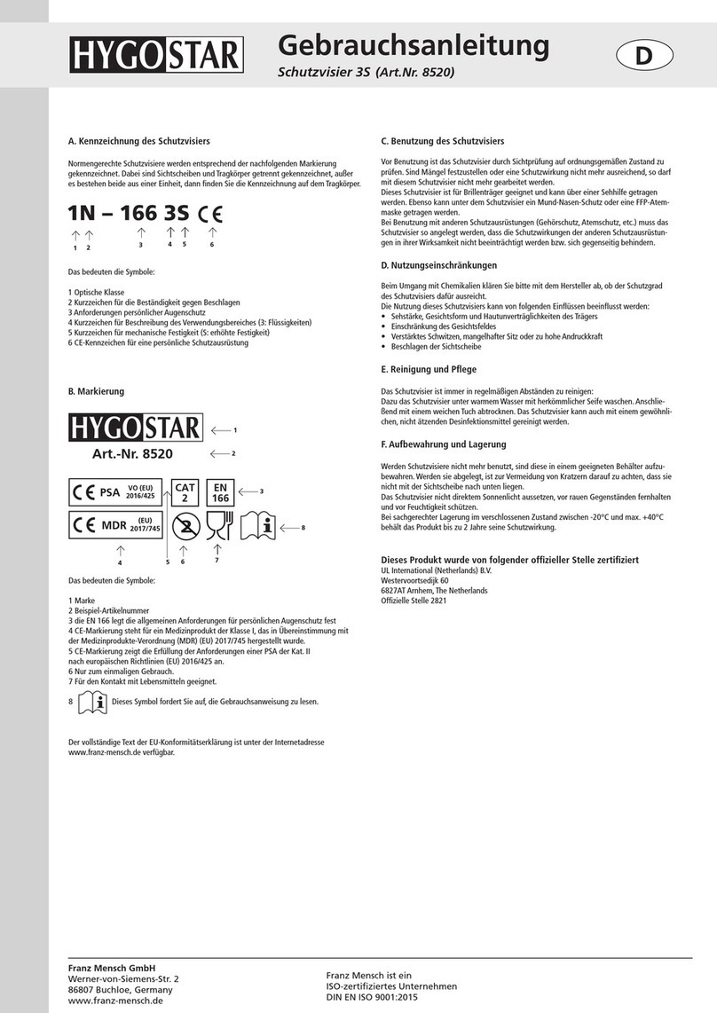 Franz Mensch HYGOSTAR 3S User instruction