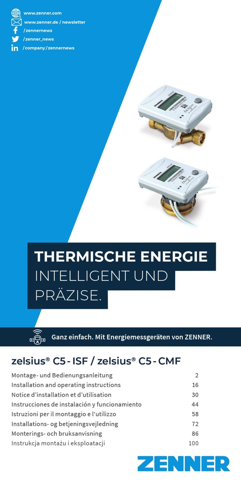 Zenner zelsius C5-ISF User manual