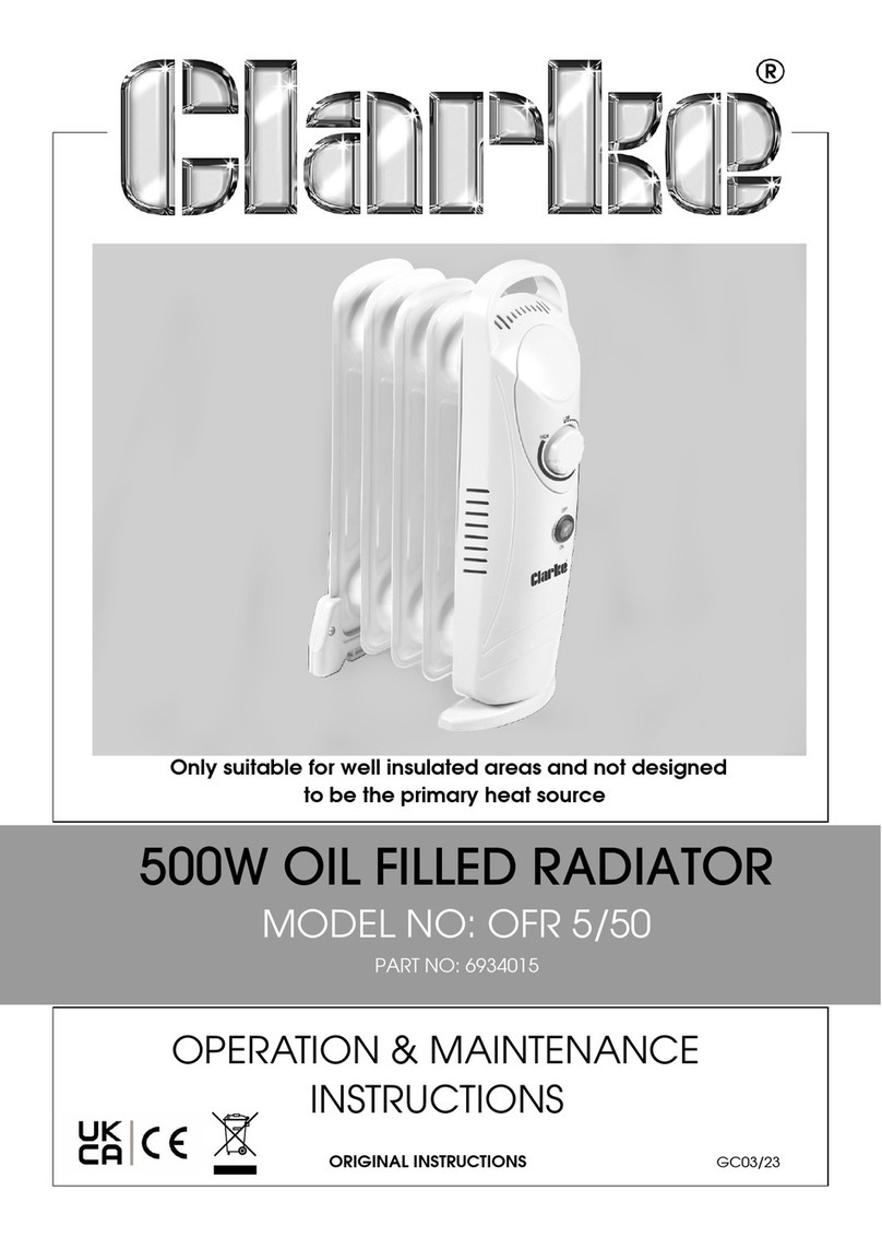 Clarke OFR 5/50 Instruction Manual Clarke OFR 5/50 Instruction Manual