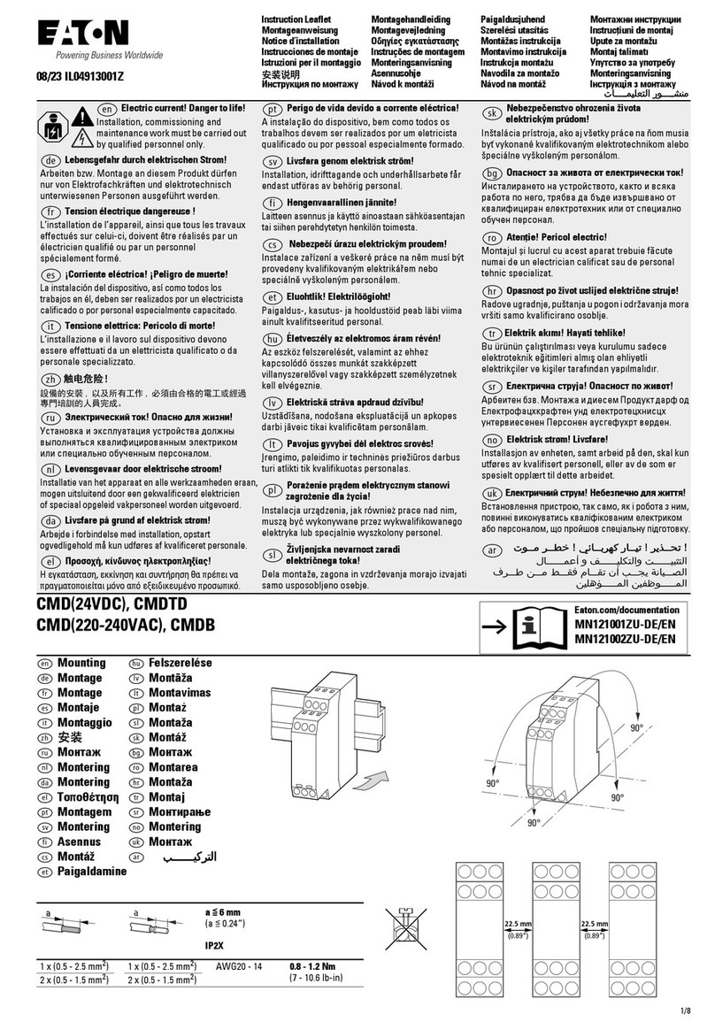 Eaton CMD Instruction leaflet