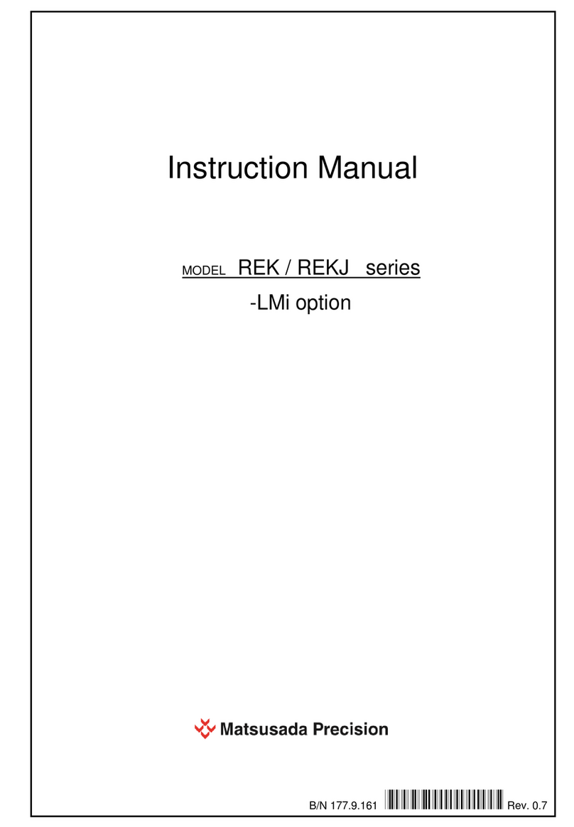 Matsusada Precision REK Series User manual