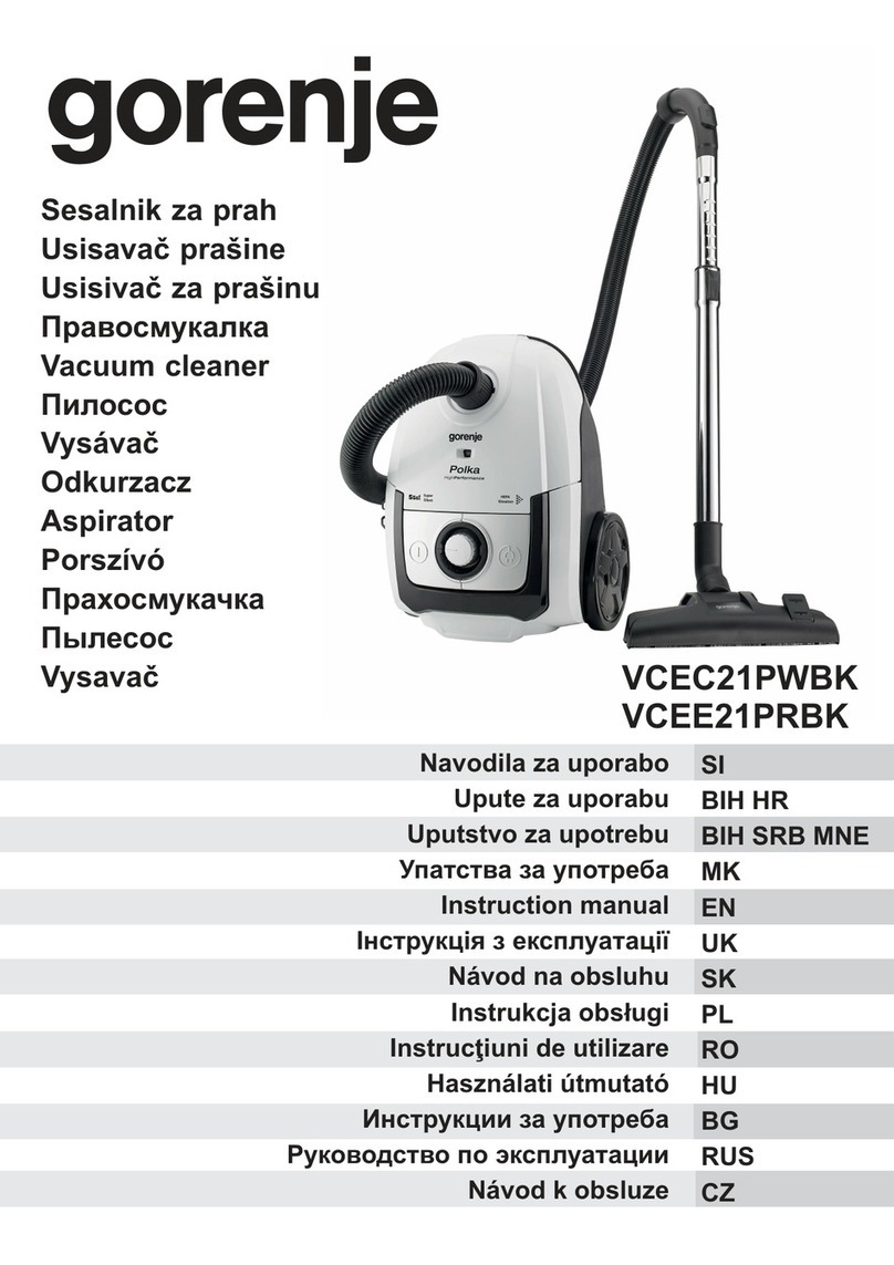 Gorenje VCEC21PWBK User manual