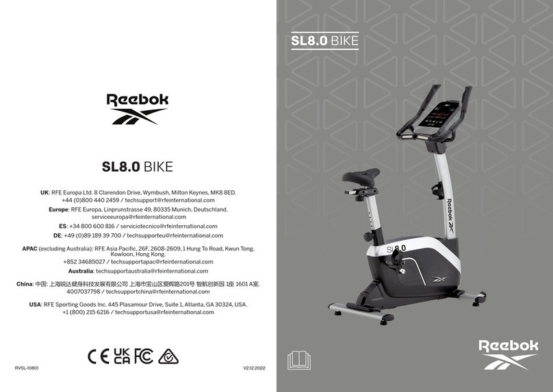 Reebok SL8.0 User manual