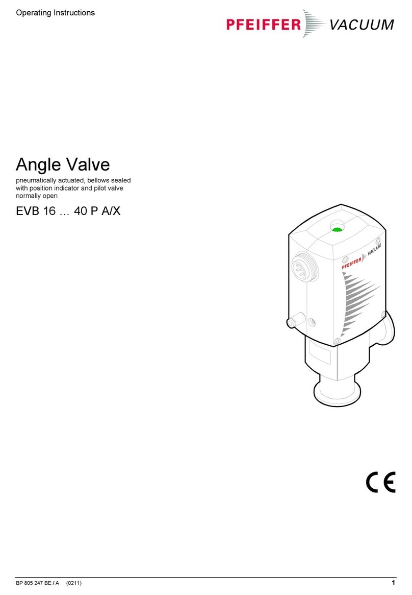 Pfeiffer Vacuum EVB 16 P A User manual