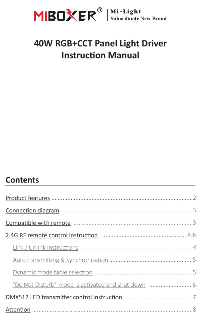 Miboxer Mi-Light PL2 instruction manual