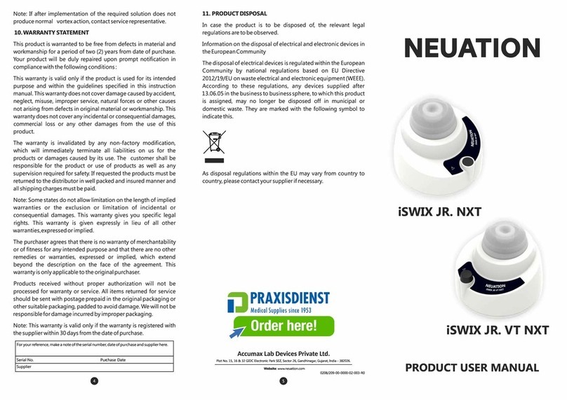Neuation iSWIX JR. NXT Product user manual Neuation iSWIX JR. NXT Product user manual