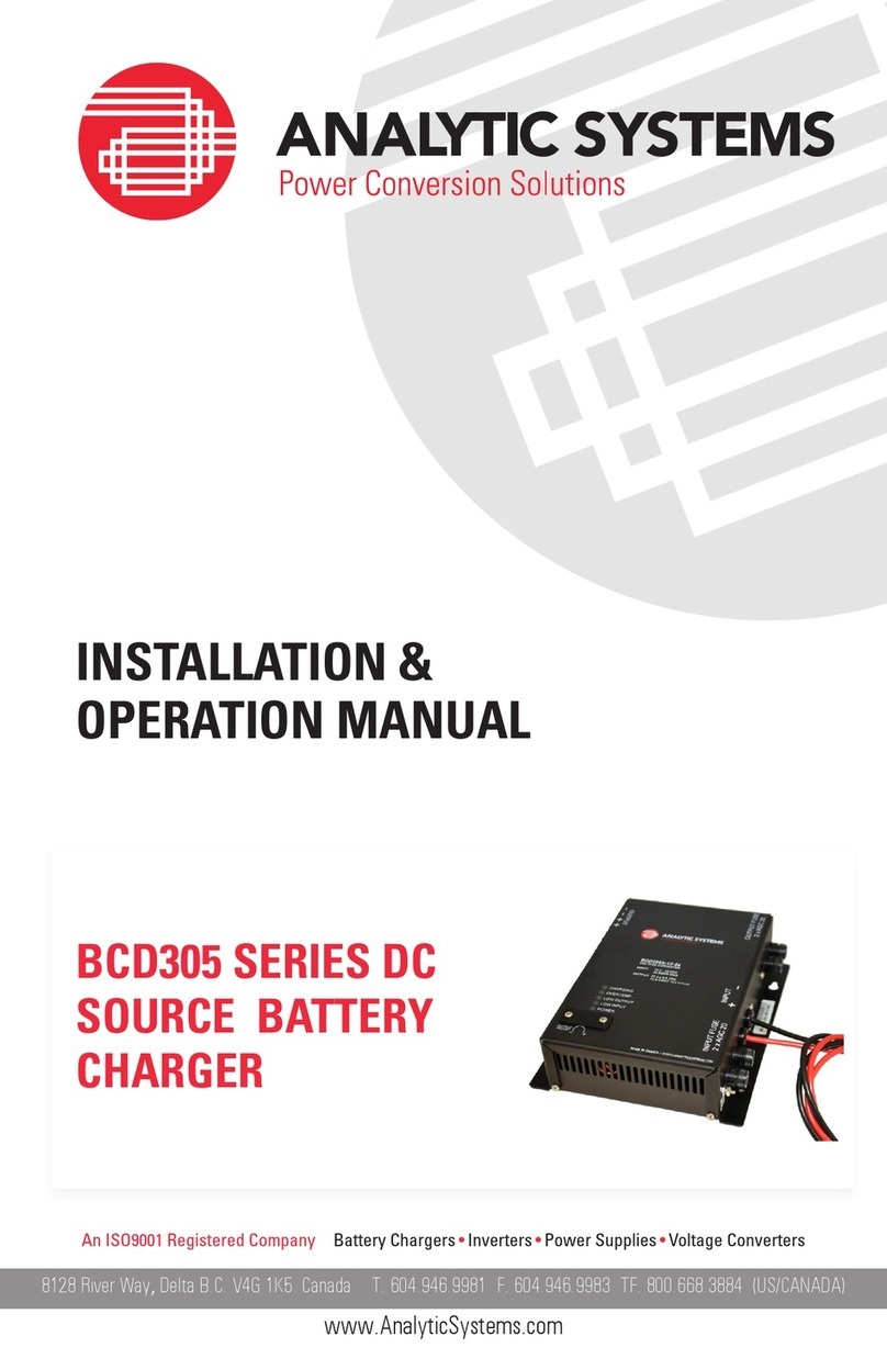 Analytic Systems BCD305 Series User manual