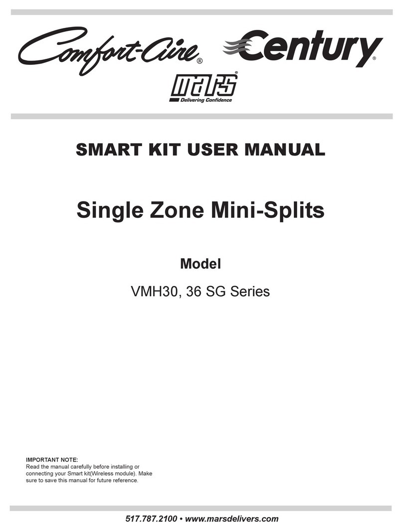 Mars Comfort-Aire Century VMH 36 SG Series User manual