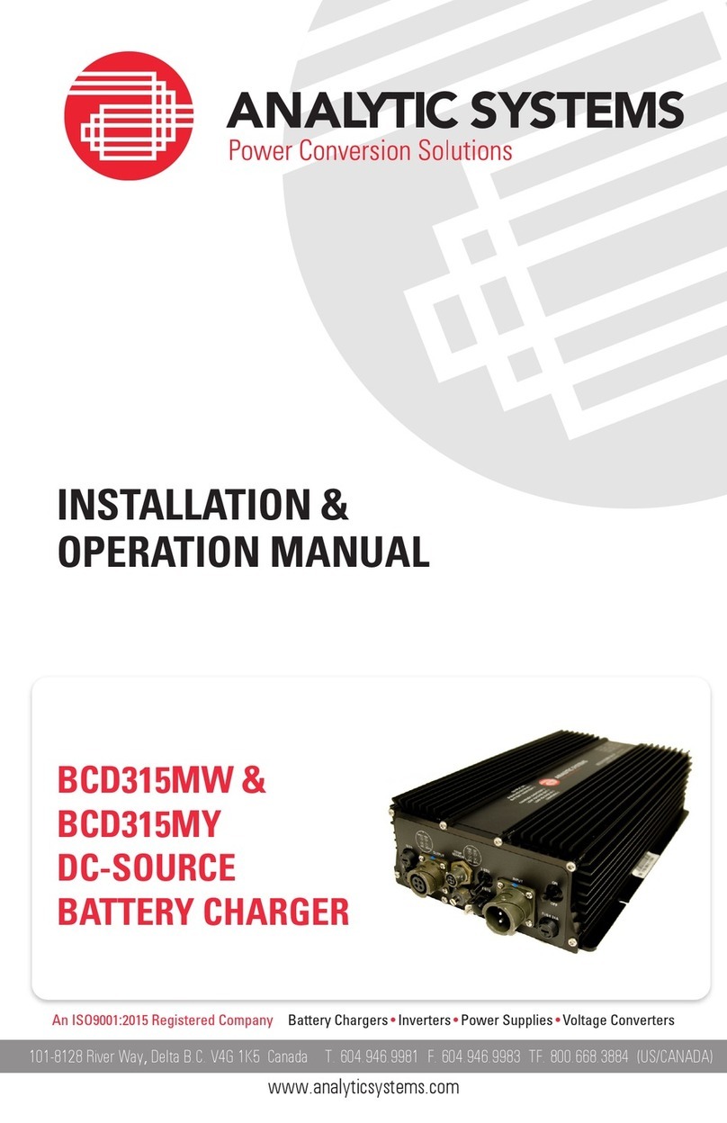 Analytic Systems BCD315MW User manual