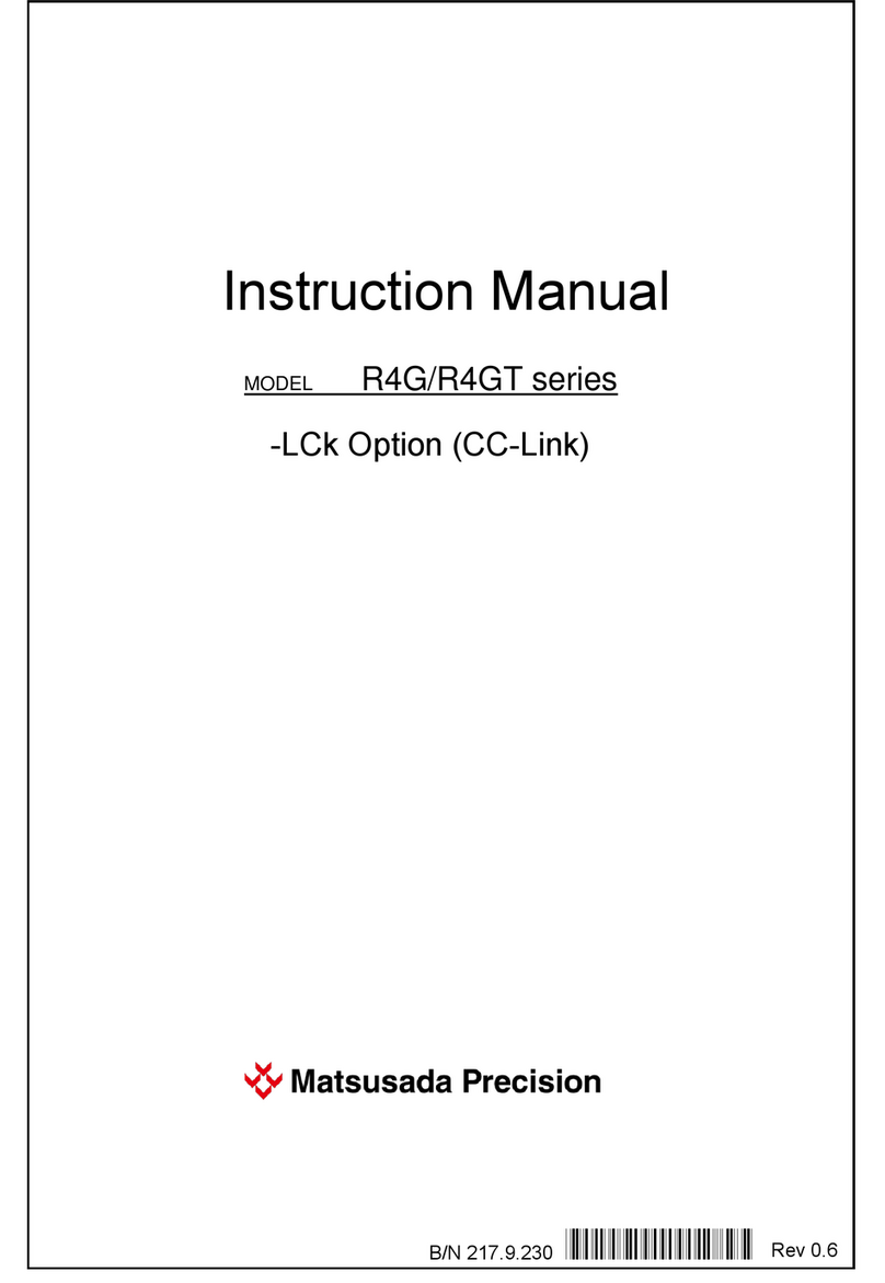 Matsusada Precision R4G Series User manual
