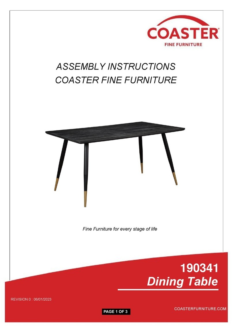 Coaster 190341 Assembly instructions