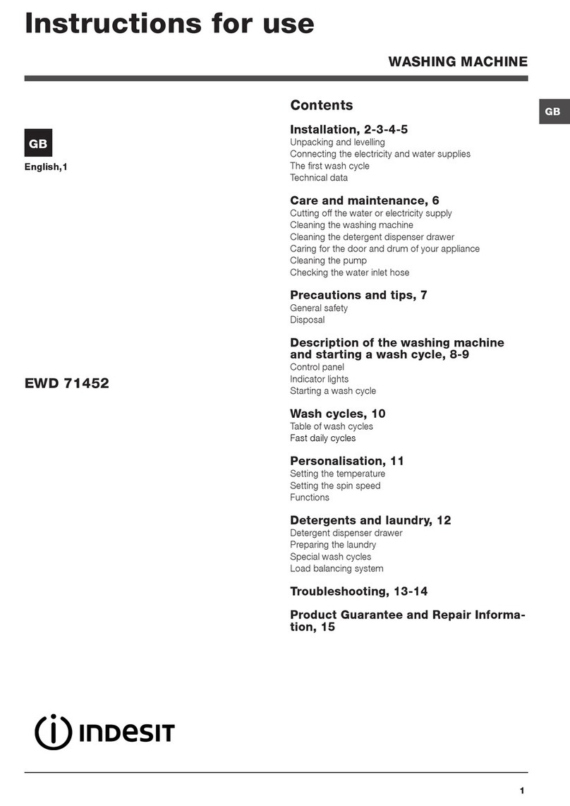 Indesit EWD 71452 Instructions for use