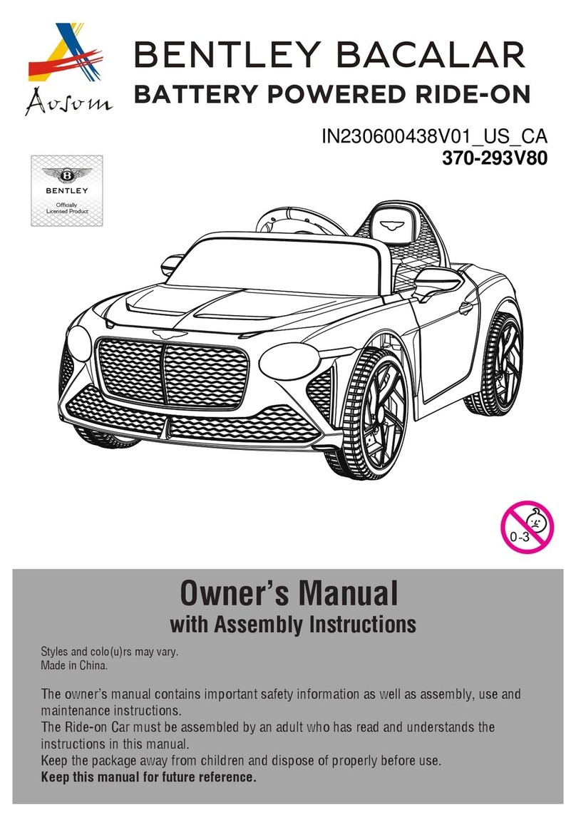 Aosom BENTLEY BACALAR owner's manual