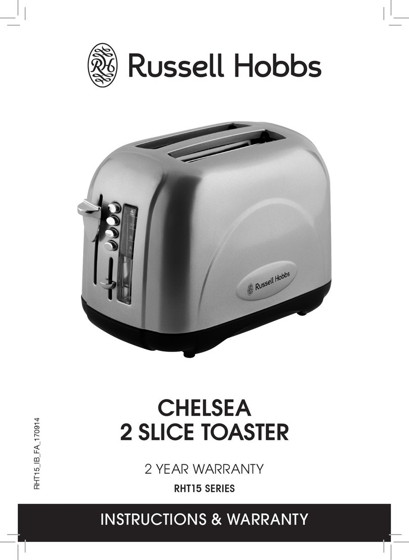 Russell Hobbs RHT15 Series Instructions and warranty