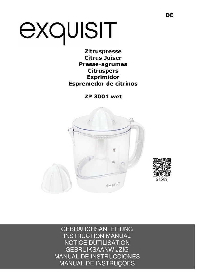 Exquisit ZP 3001 WET instruction manual