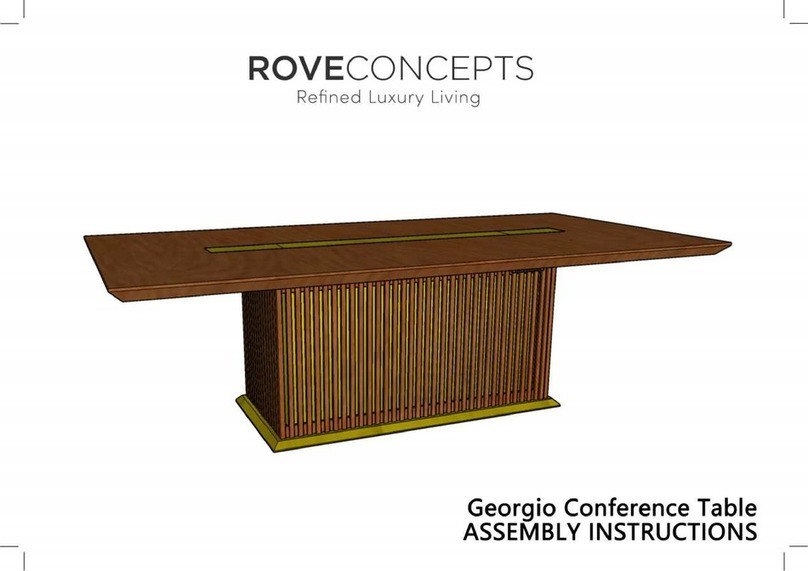 Roveconcepts Georgio Conference Table User manual Roveconcepts Georgio Conference Table User manual