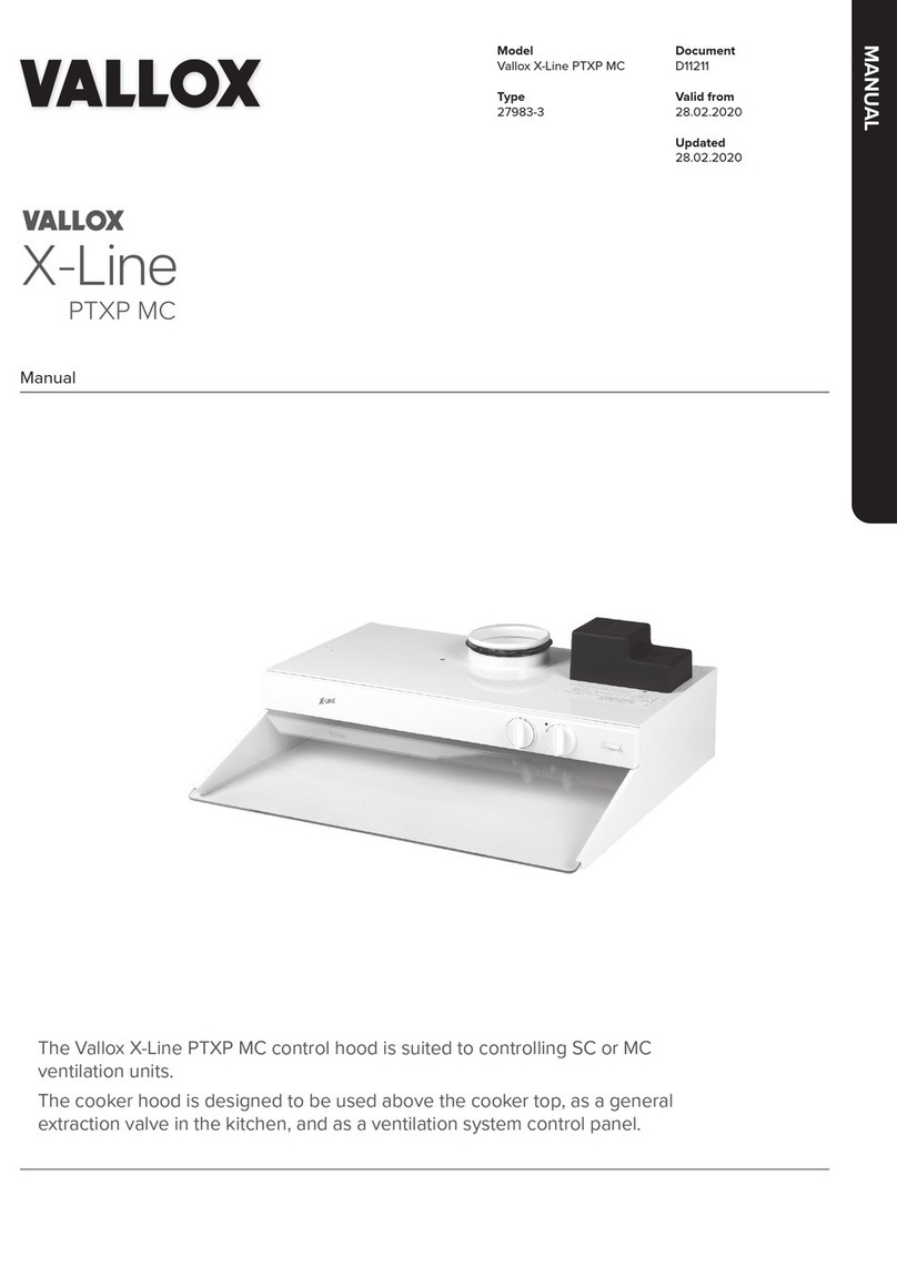 Vallox X-Line PTXP MC User manual