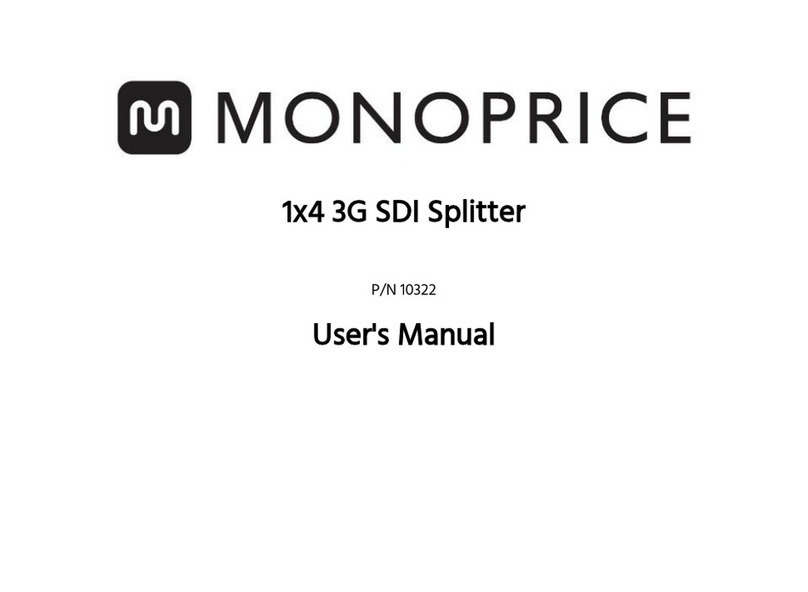 Monoprice 10322 User manual Monoprice 10322 User manual