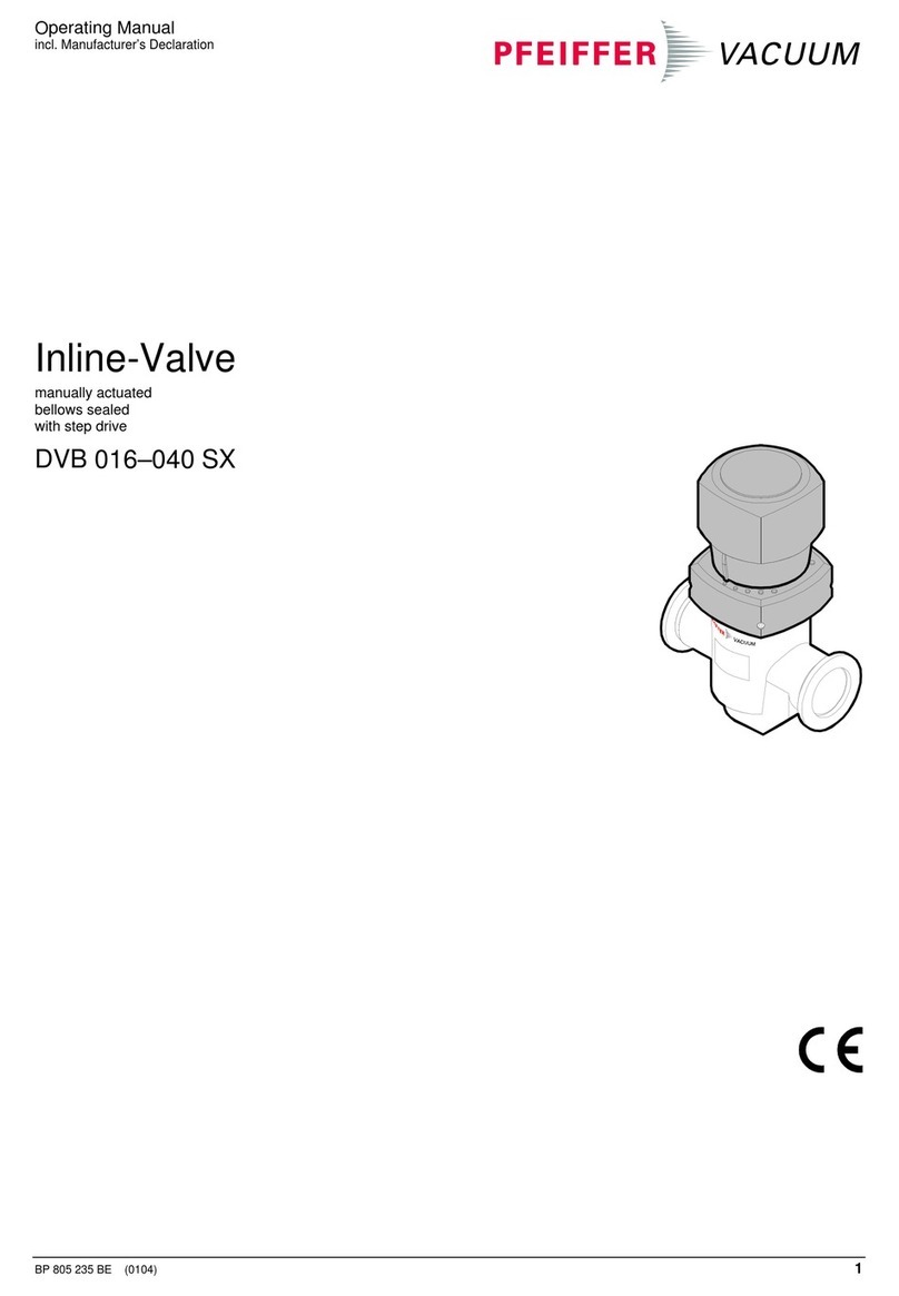 Pfeiffer Vacuum DVB 016 SX operating manual