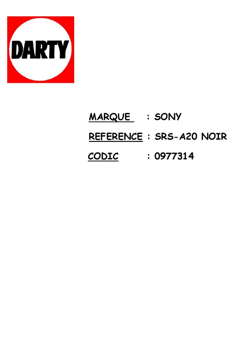Sony SRS-A201 User manual