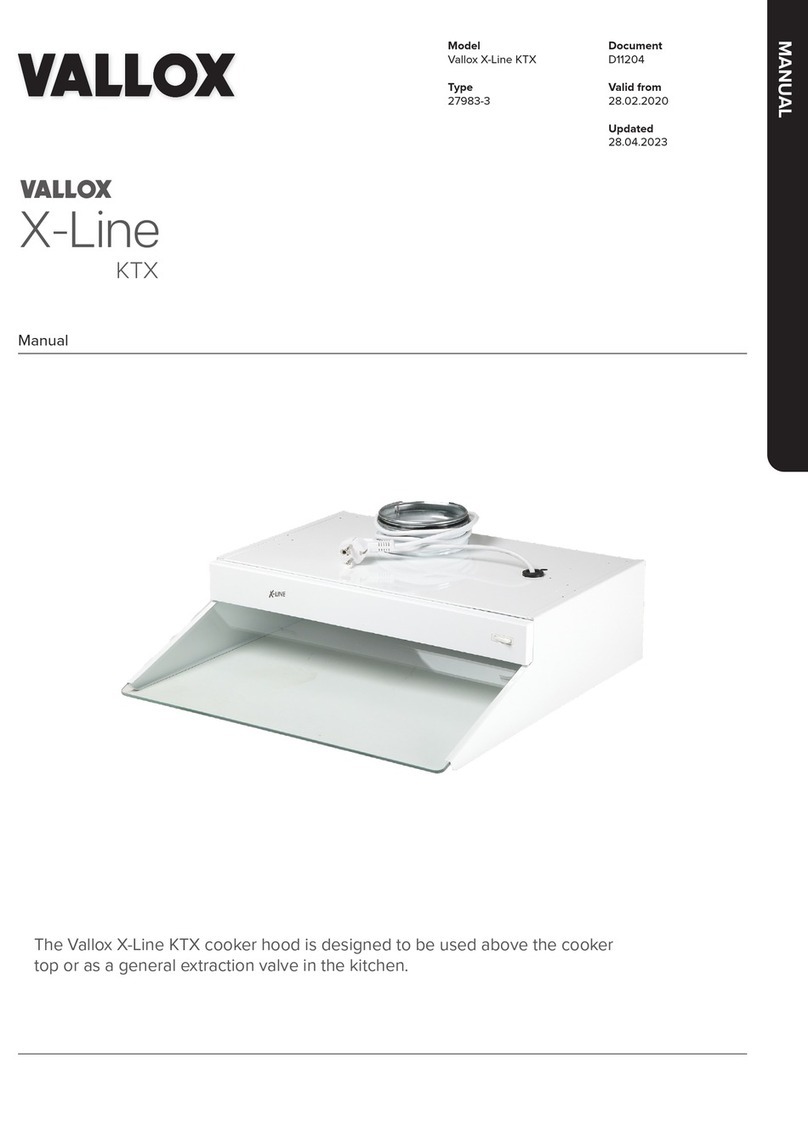 Vallox X-Line KTX User manual