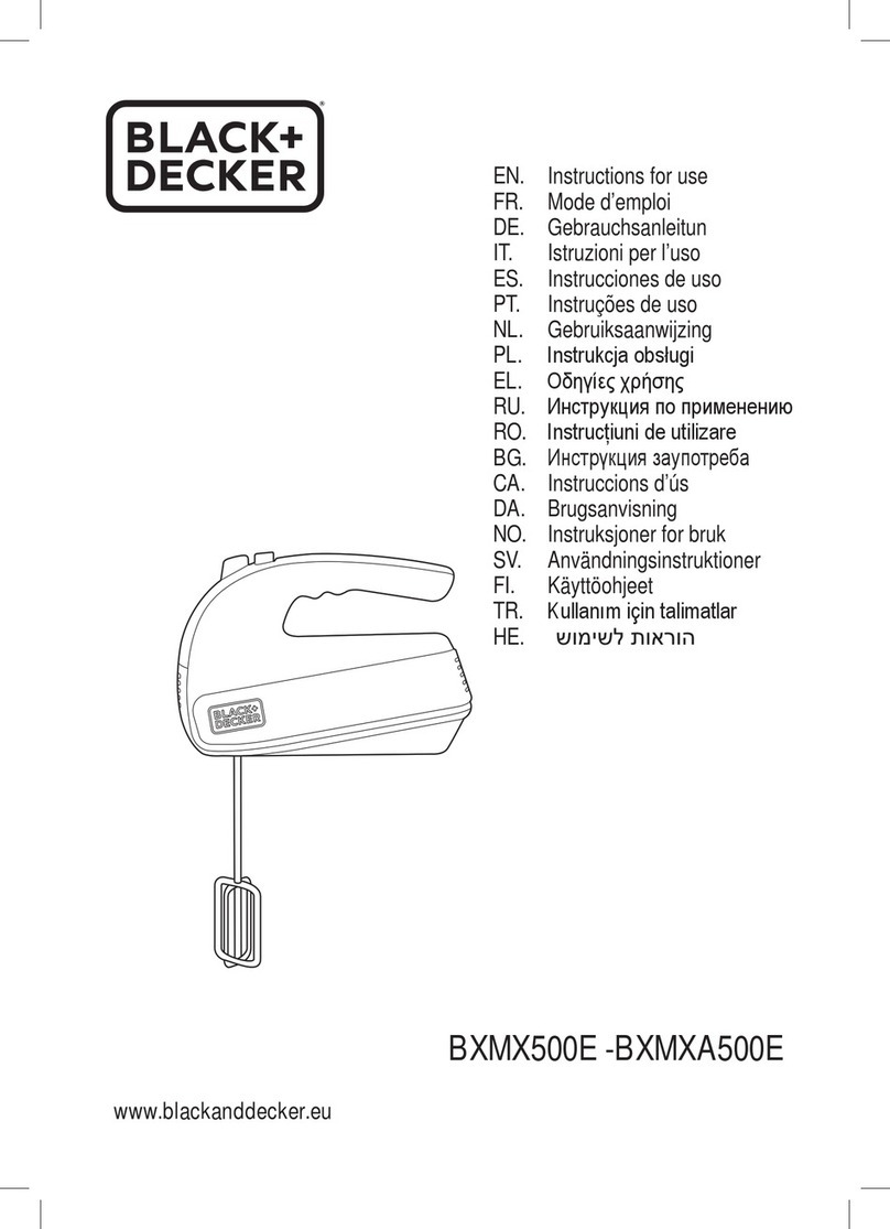 Black & Decker BXMX500E Instructions for use
