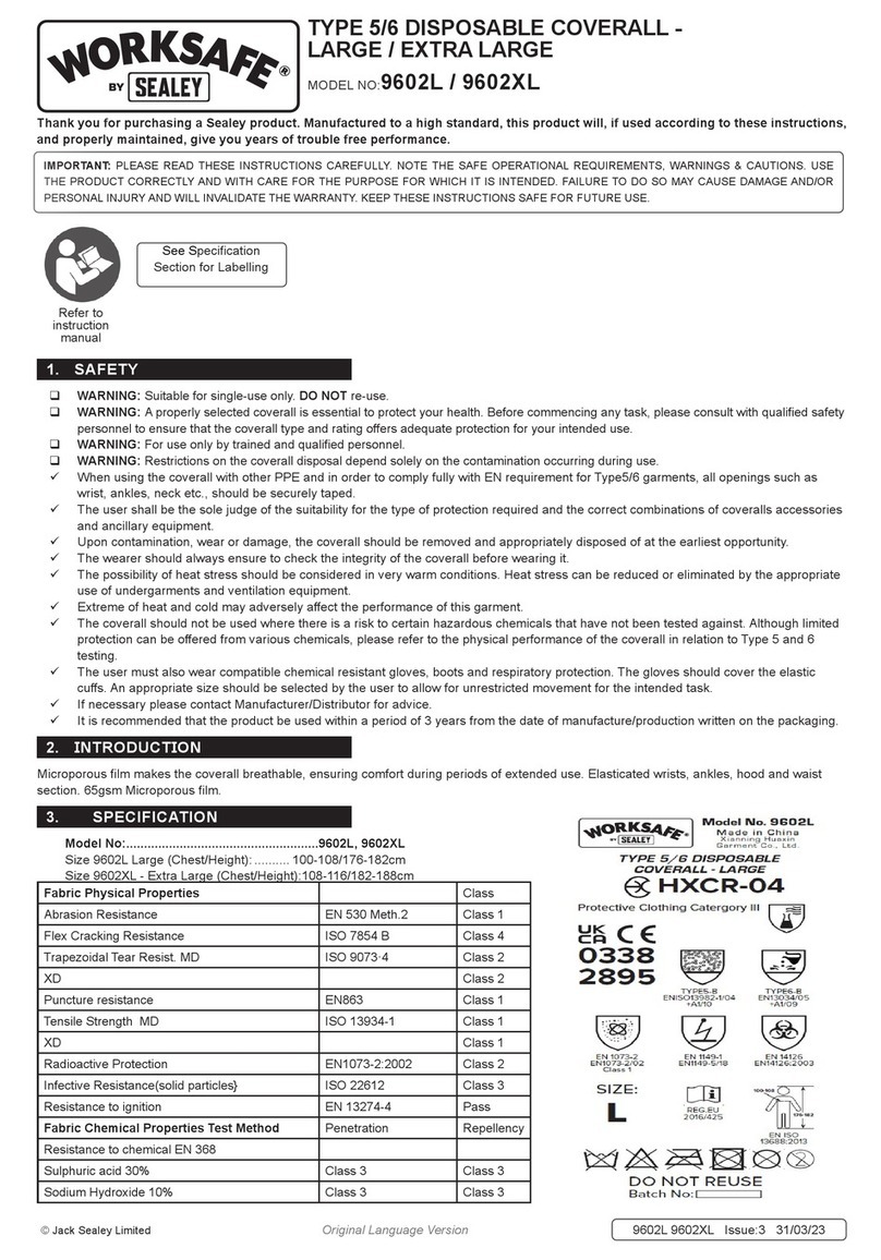 Sealey WORKSAFE 9602L User manual