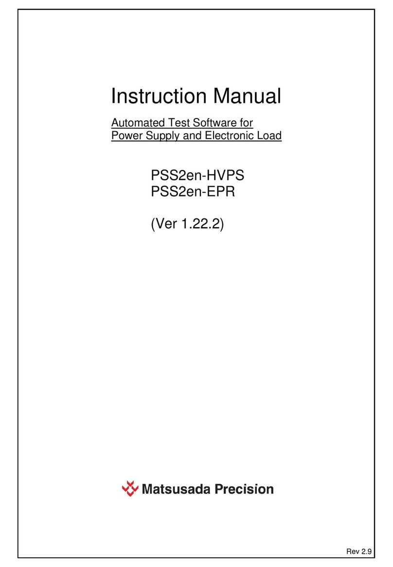 Matsusada Precision PSS2en-HVPS User manual Matsusada Precision PSS2en-HVPS User manual