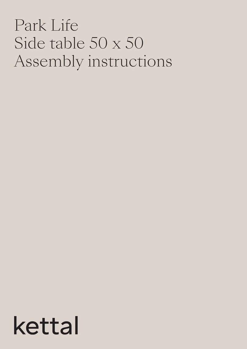 Kettal Park Life Side table 50 x 50 Assembly instructions Kettal Park Life Side table 50 x 50 Assembly instructions