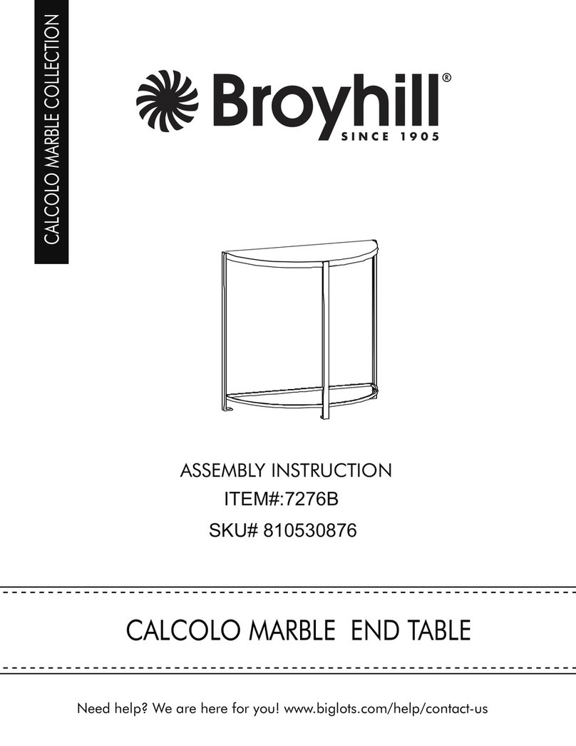 Broyhill CALCOLO MARBLE 7276B Assembly instruction