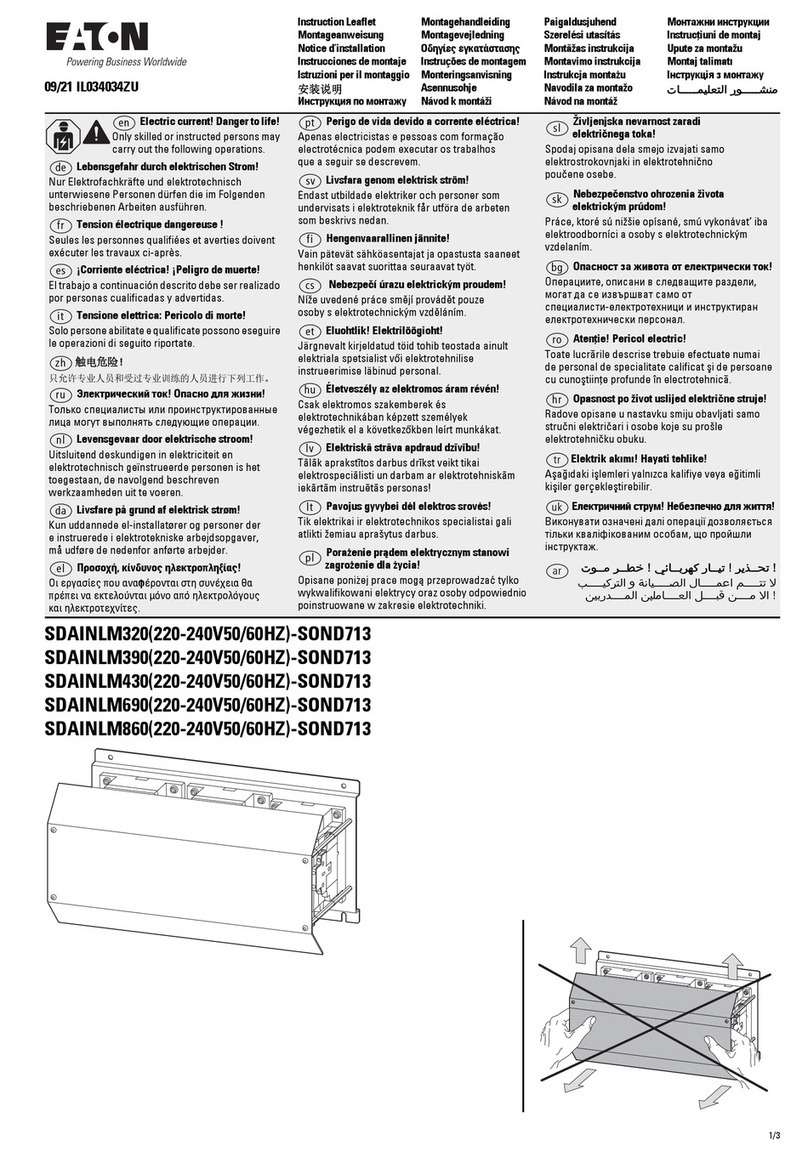 Eaton SDAINLM320 Manual