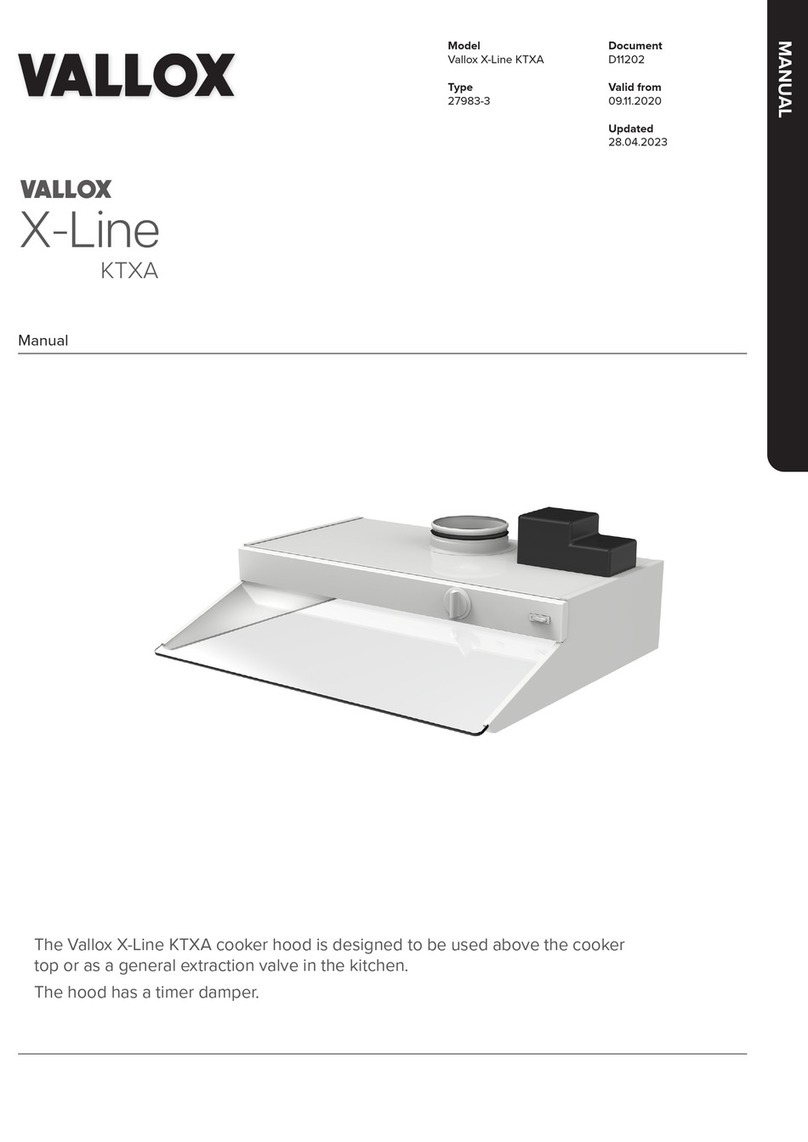 Vallox X-Line KTXA User manual