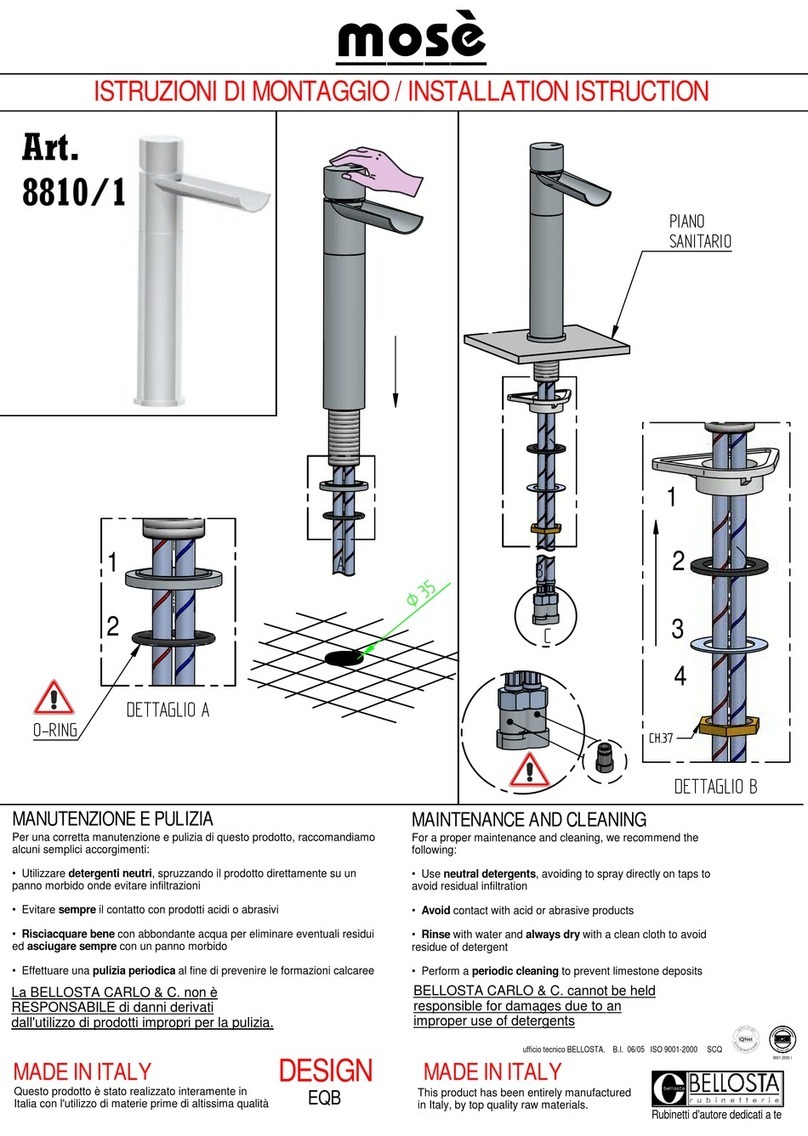 BELLOSTA mose 8810/1 Installation instruction