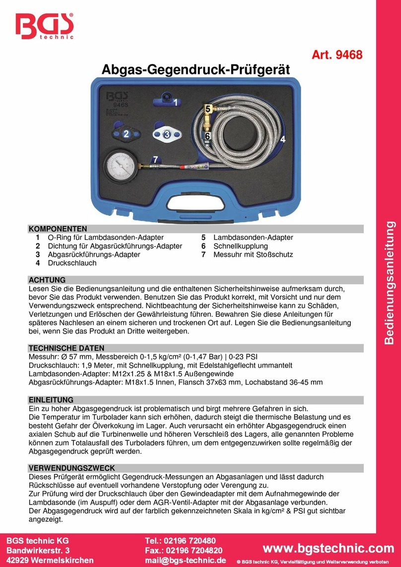 BGS technic 9468 quick start guide