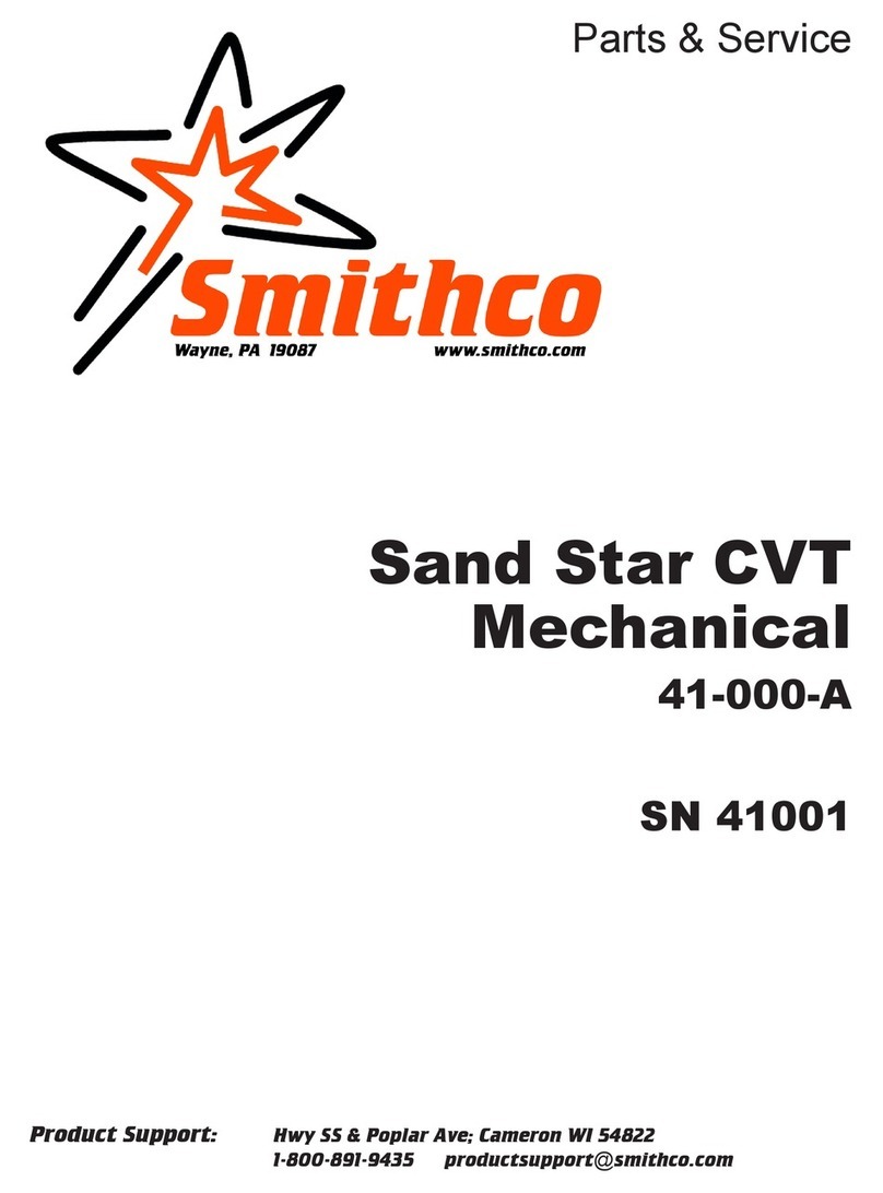 Smithco Sand Star CVT Quick start guide
