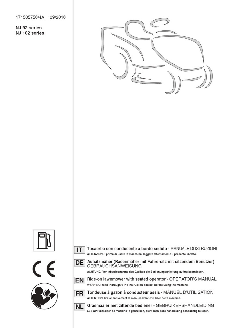Stiga NJ 102 Series Operator's manual