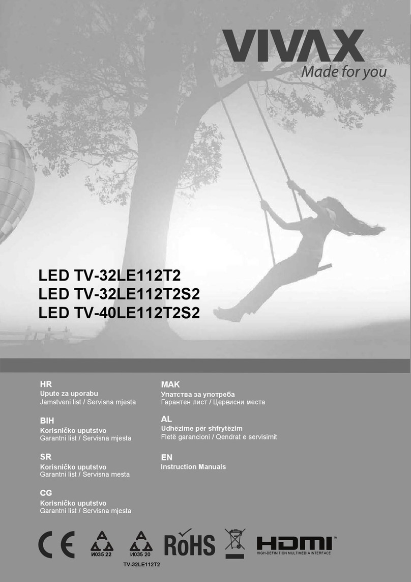 Vivax LED TV-32LE112T2 instruction manual
