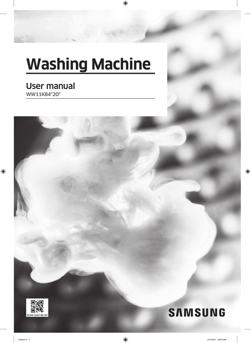 Samsung WW11K84 2O Series User manual